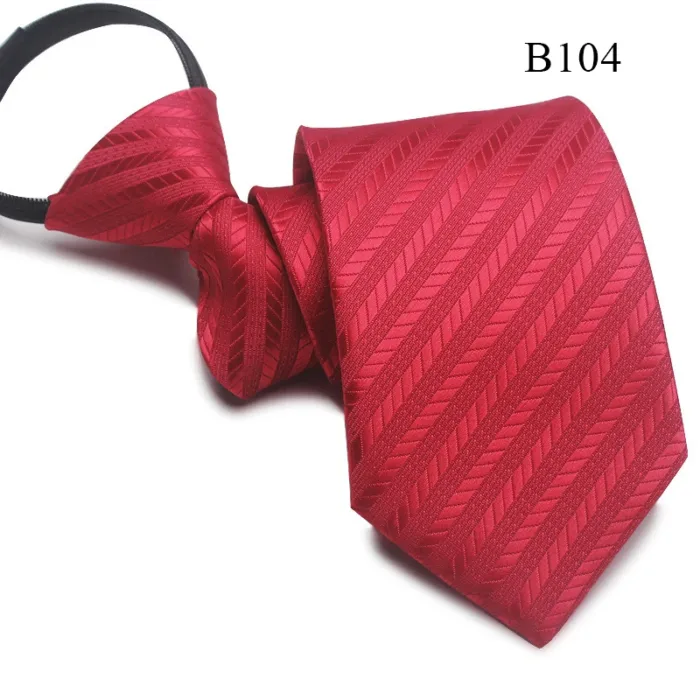 8Cm Daily Wear Lazy Zipper Cravat Necktie Accessories Men's Tie Jacquard Classic Fashion Wedding Party Gift Men Slim Skinny Tie - Image 11