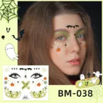 Size:15.8x12cm New Children's Halloween Tattoos Facial Gathering Waterproof Cartoon Temporary Tattoos Sticker - Image 12