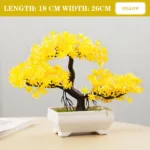 Artificial Plants Bonsai Small Tree Simulation Pot Plants Fake Flowers Table Potted Ornaments for Hotel Garden Home Decor planta - Image 14