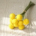 High Quality Handmand Artificial Flowers Vase Decor Home Wedding Party Wreath Scrapbook Golden Ball Crafts Christmas Accessories - Image 10