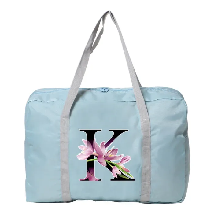 Travel Bag Unisex Large Capacity Bag Luggage WaterProof Travel Accessories Flower Color Clothes Storage Nylon Foldable Handbags - Image 20