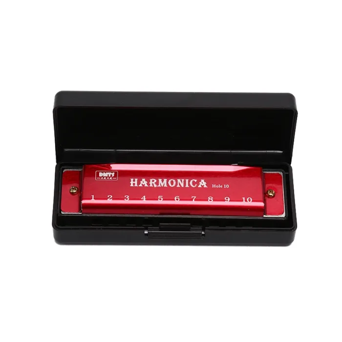 10 Hole Harmonica Mouth Organ Puzzle Musical Instrument Beginner Teaching Playing Gift Copper Core Resin Harmonica harp - Image 5