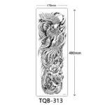Body Art Full Fake Tatoo Tiger Wolf Flowers Rose Large Arm Tattoo Sticker Full Sleeve Waterproof Semi Permanent Tattoo Women Man - Image 45