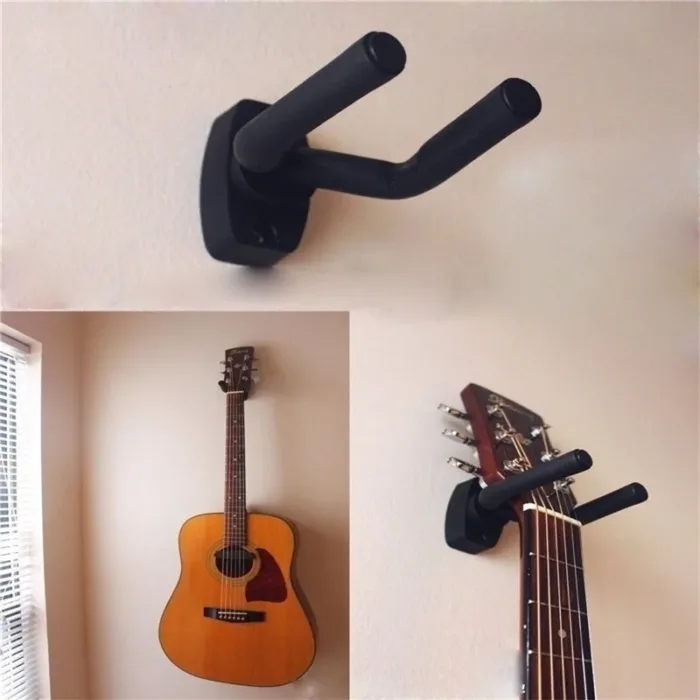 1Pcs Guitar Holder Wall Mount Stand Parts and Accessories Home Instrument Display Guitars Hook Wall Hangers Guitar Picks - Image 1