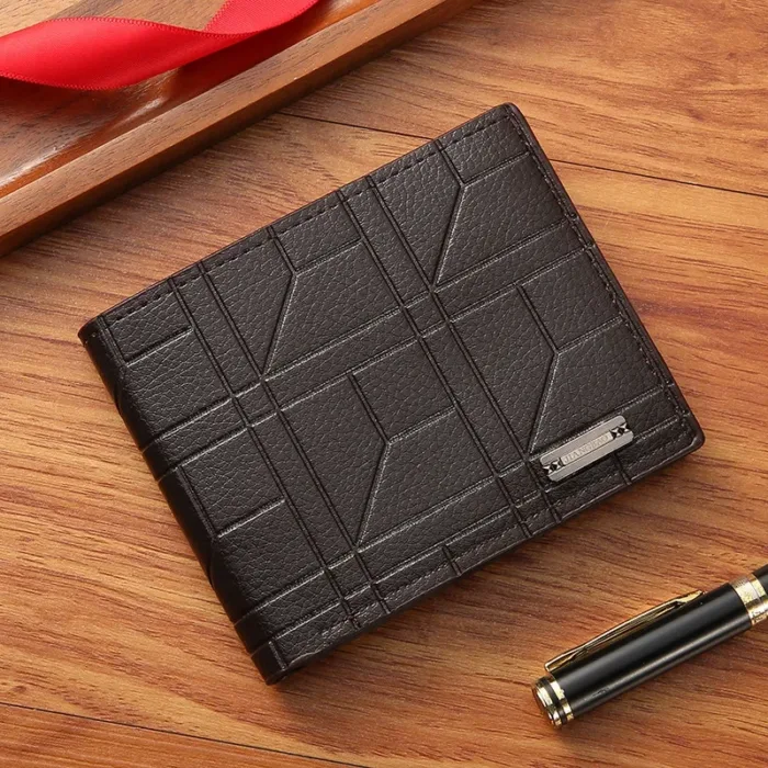 PU Leather Wallets Purses Men Women Business Foldable Multi-Card Wallet Picture Coin Purse Slim Money Credit ID Cards Holder Bag - Image 7