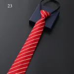 8Cm Daily Wear Lazy Zipper Cravat Necktie Accessories Men's Tie Jacquard Classic Fashion Wedding Party Gift Men Slim Skinny Tie - Image 9