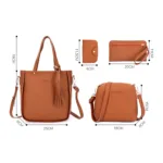 Women Handbags Purse Set Multi Pocket Large Capacity Bags for Her Women Ladies Mom Wives - Image 5