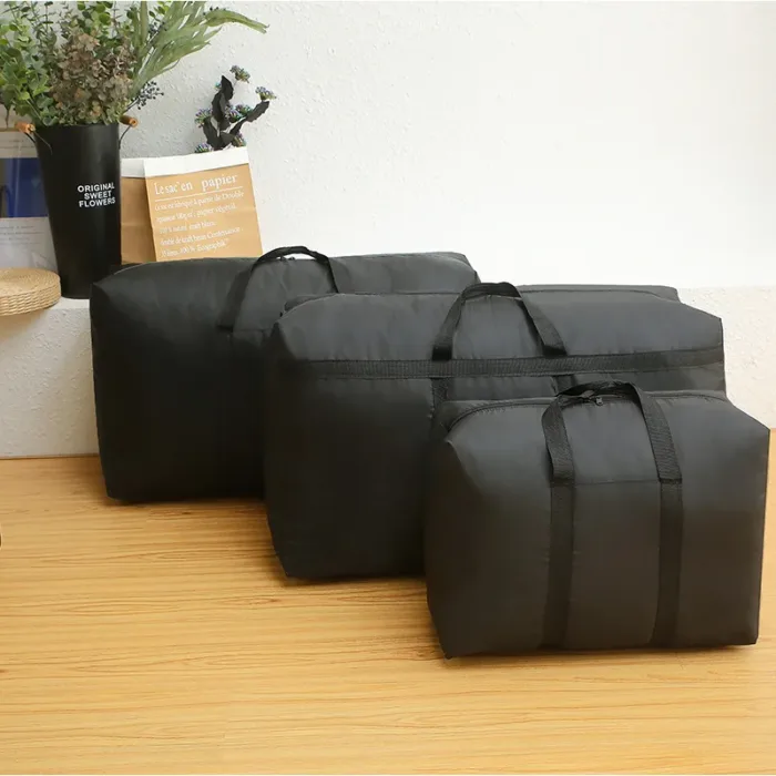 super large capacity travel duffel bag foldable luggage travel bag Waterproof Polyester Organizer Cloth Quilt Storage Bag - Image 4