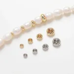 14K/18K Gold Plated 10-30Pcs 3/4/5/6/8mm Spacer Beads for DIY Necklace Bracelet Jewelry Making Supplies Accessories Wholesale - Image 2