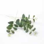 10pcs Eucalyptus Leaves Bunch Branch Artificial Plastic Plants Leaves Green Stems Wedding Faux Fake Flowers Cake DIY Decor - Image 6