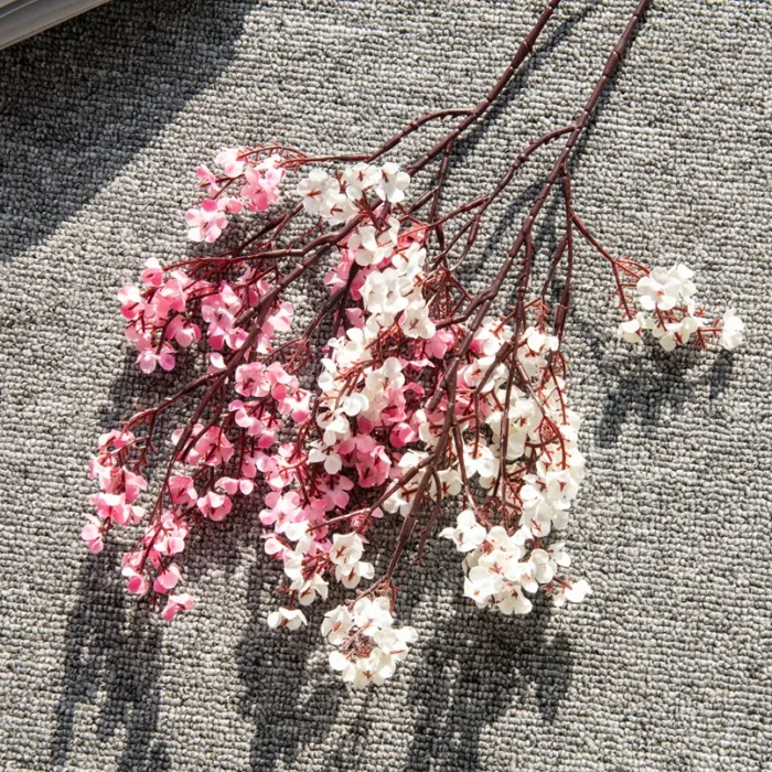 2PCS Artificial Plants Long Baby's Breath Christmas Decorations Vase for Home Wedding Bridal Festival Party Fake Plastic Flowers - Image 1