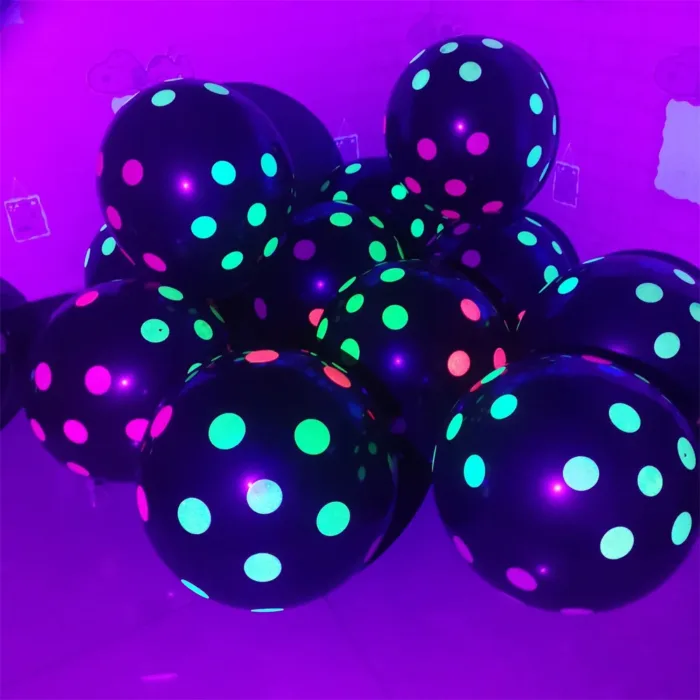 10pcs/lot 12inch UV Neon Glow Latex Balloons Star Fluorescent Luminous Helium Balloons Blacklight Birthday Party Decor Supplies - Image 18