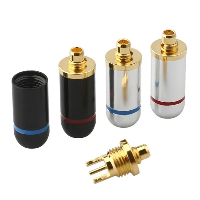 MMCX Connector Earphone Pin Plug Consumer Electronics DIY UE900 SE535 SE215 W10 W20 W30 Earphones Audio Jack Black Silver - Image 2
