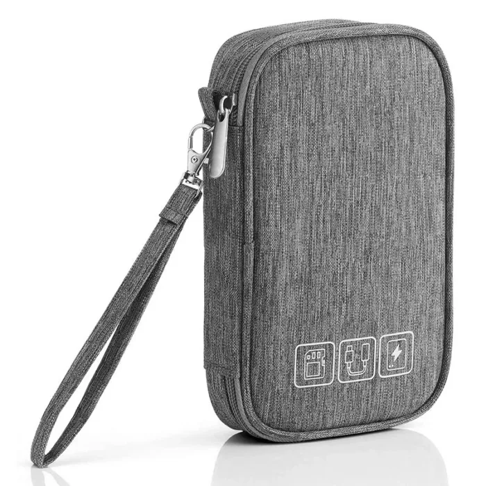 Data Cable Storage Bag, Portable Headphone Manager, Digital Gadget Suitcase, Double-layer Digital USB Hard Drive Protection Bag - Image 7