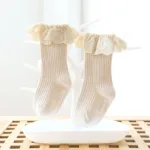 Baby Socks Newborn Lace Socks Baby Girl Knee High Long Infant Toddler Children Kids Non-slip Floor Socks Baby Stuff Accessories - Image 9