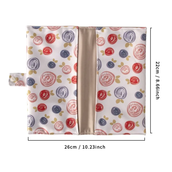 Nappy Wallet Mini Diaper Bags Baby Changing Set Wet Bag Makes Tidy & Compact All In One Newborn Waterproof Baby Bag - Image 8