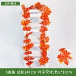 Artificial Grape Leaf Green Vine Sweet Potato Leaf Rattan Plastic Decor Ceiling Vegetable Fruit Orchard Outdoor Wedding Pendant - Image 7