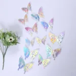 12pcs Suncatcher Sticker 3D Effect Crystal Butterflies Wall Sticker Beautiful Butterfly for Kids Room Wall Decal Home Decoration - Image 8