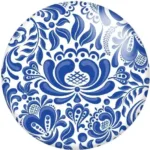 Blue And White Porcelain Flowers Round Photo Resin Glass Cabochon Demo Flat Back Making Findings S1491 - Image 16