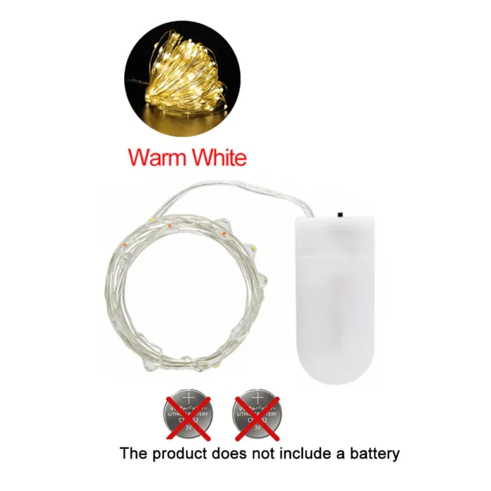 LED Fairy Lights Copper Wire Waterproof Garland 1m/2m/3m/5m DIY LED String Lights Christmas Party bedroom wedding Decoration - Image 8