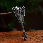 Unique Vintage Violin Pendant for Men Women Gothic Stainless Steel Musical Instrument Necklace Fashion Jewelry Gift Wholesale - Image 3