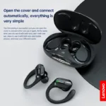 Original Lenovo XT80 Sports Wireless Earphones with Mics, LED Power Display,Hifi Stereo Sound Bluetooth 5.3 TWS HeadphHeadphones - Image 3