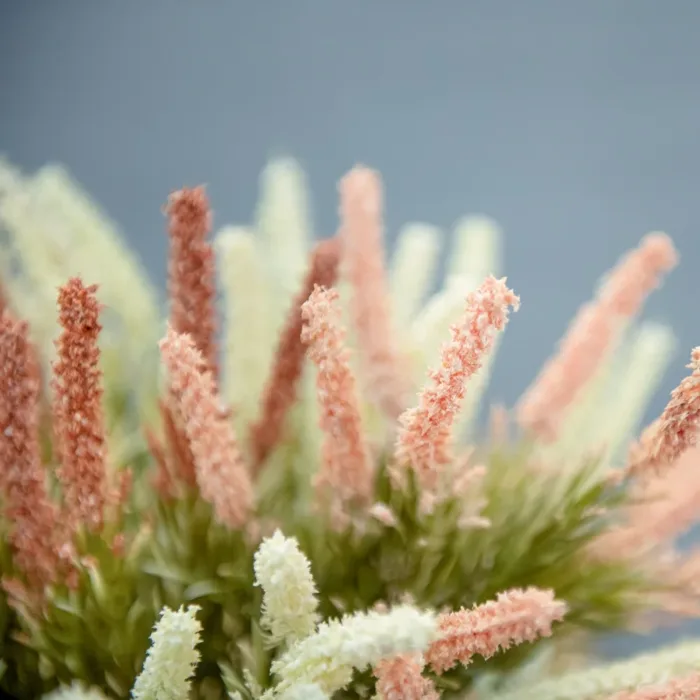 Artificial Lavender Autumn Flower White Foam Bridal Bouquet Plastic Fake Plant Grass For Christmas Home Wedding Table Decor - Image 4