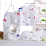 5Piece Sets Spring Autumn Newborn Girls Boy Clothes Casual Cartoon Cute Print Cotton Tops+Pants Baby Boutique Clothing BC1477-1 - Image 6