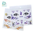 Size:15.8x12cm New Children's Halloween Tattoos Facial Gathering Waterproof Cartoon Temporary Tattoos Sticker - Image 5