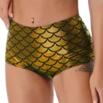 Womens Mermaid Fish Scale Print Booty Shorts High Waisted Hot Pants Party Club Festival Rave Dance Bottoms Sexy Clubwear - Image 10