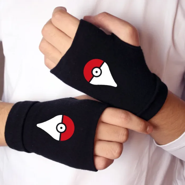 Pokemon GO Cartoon Half Finger Gloves Anime Zapdos Articuno Game Peripherals Office Gloves Children's Toys Birthday Gifts - Image 6