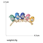 Rhinestone Phoenix Brooches for Women Unisex Enamel Bird Animal Pins Event Party Backpack Decoration Clothes Accessories - Image 6