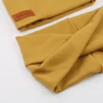 2Pcs/Lot Faux Cashmere Baby Turban Hats Scarf Set Newborn Kids Leather Stick Winter Double Layers Caps Bonnets Fashion Headwraps - Image 4