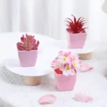 2024 Artificial Flower Potted Plant, Used Year-Round For Home, Bedroom, Study, Office Desktop Shelf Decoration - Image 4