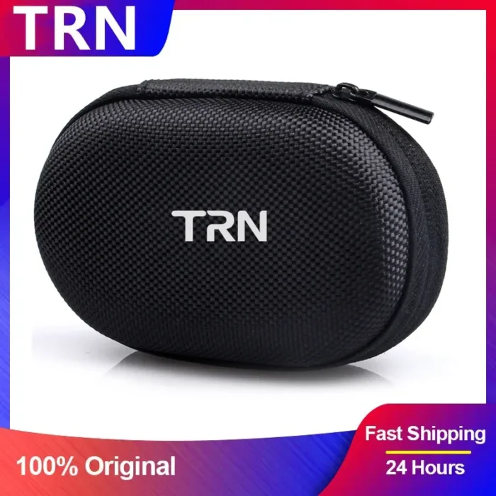 TRN Pag Mini Portable Oxford Compressive Headset Package PU Zipper Storage Box Earbuds Earphones Bag Headphones Accessories - Image 1