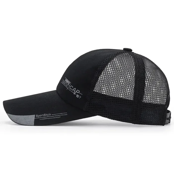 Summer Sports Cap Mens Hat for Fish Outdoor Fashion Line Baseball Cap Long Visor Brim Shade Snapback Sun Hat Bone Gorras New - Image 4