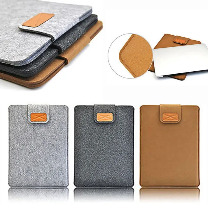 Ultra Thin Portable Laptop Sleeve Case For Macbook Air Pro Retina 11/13/15 inch Wool Felt Soft Bag Cover For Mac book 13.3 inch - Image 3