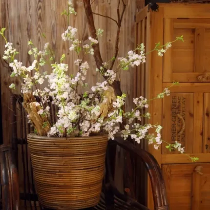 Artificial Flowers 100cm Snow Willow Wedding Flower Silk Texture American Pastoral Style Living Room Decoration Diy Props