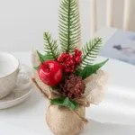 1pc Artificial Plant flower Hotsale Home living room festival party Outdoor Garden wedding decor Christmas tree potting DIY gift - Image 3