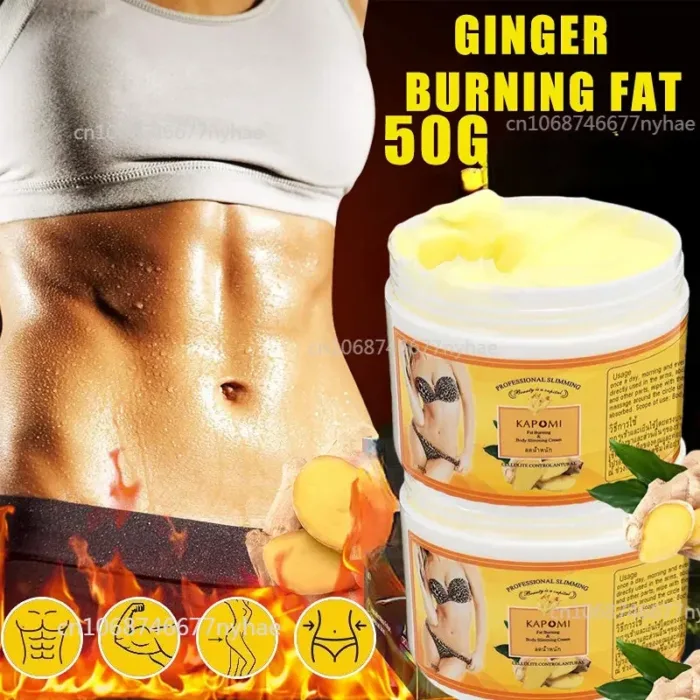 Fast Belly Fat Burner Slimming Cream Abdominal Muscle Body Firming Cream Weight Loss Anti-Cellulite Health Care Spa Massager - Image 1