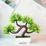 Artificial Plastic Plants Bonsai Small Tree Pot Fake Plant Potted Flower Garden Arrangement Ornaments Room Home Table Decoration - Image 22