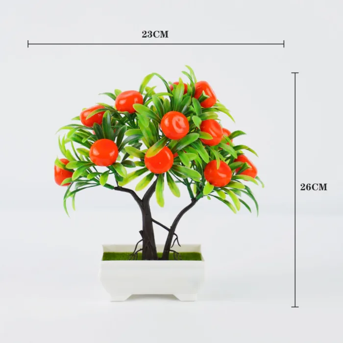 Artificial Fruit Plants Potted Bonsai Ornaments Craft Plant Aesthetic Room Decor Home Wedding Home Office Decoration Accessories - Image 4