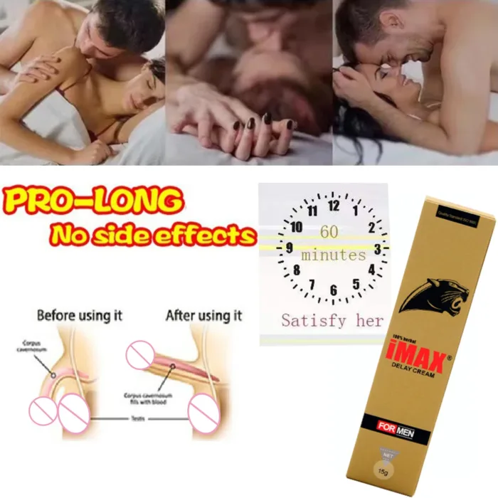 IMAX 15g Sex Delay Gel Penis Extender Ejaculation Cock Men Enlargement Cream Prevent Premature Delay Ejaculation Product for Men - Image 1