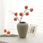 Artificial Persimmon Orange Fruit Home Wedding Festival Christmas Display Decoration Fake Plant High Simulation Model Photo Prop - Image 5