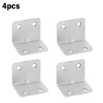 Stainless Steel Corner Bracket 90 Degree Angle Fixed Bracket Fixed Connector for Wood Furniture Fixation Cabinet Accessories - Image 7