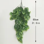 Palm Artificial Plants Plastic Vine Hanging Wall Fern Turtle Leaf Ivy Green Decoration for Wedding Home Party Living Room Store - Image 8