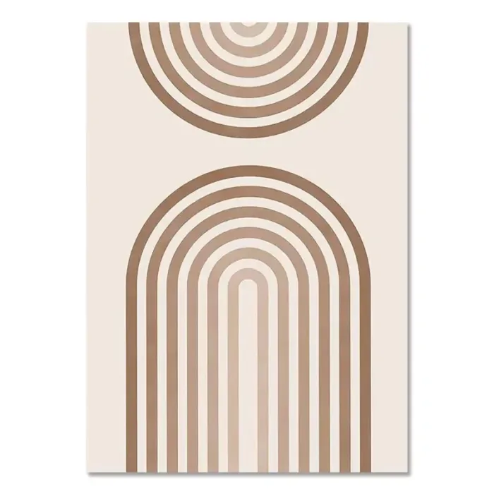 Creative Bohemian Light-colored Block Canvas Prints Nordic Minimalist Line Wall Art Poster for Living Room Bedroom & Home Decor - Image 11