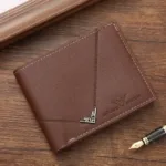 New Men's Wallet Money Bag PU Leather Business Short Wallet Vintage Soft Purse Multi-card Holder Portefeuille Homme Billetera - Image 11