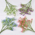108Heads 63cm Babies Breath Artificial Flowers Plastic Gypsophila DIY Floral Bouquets For Handmade Wedding Party Home Decoration - Image 3