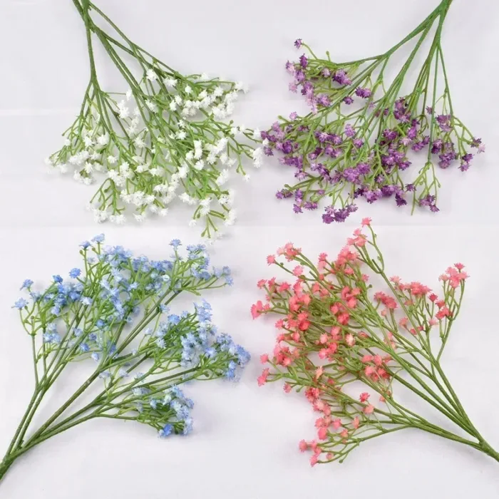 108Heads 63cm Babies Breath Artificial Flowers Plastic Gypsophila DIY Floral Bouquets For Handmade Wedding Party Home Decoration - Image 3
